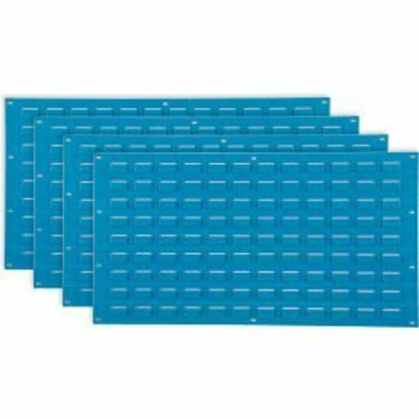 Global Equipment GEC&#153; Louvered Wall Panel Without Bins 36x19 Blue 239999BL